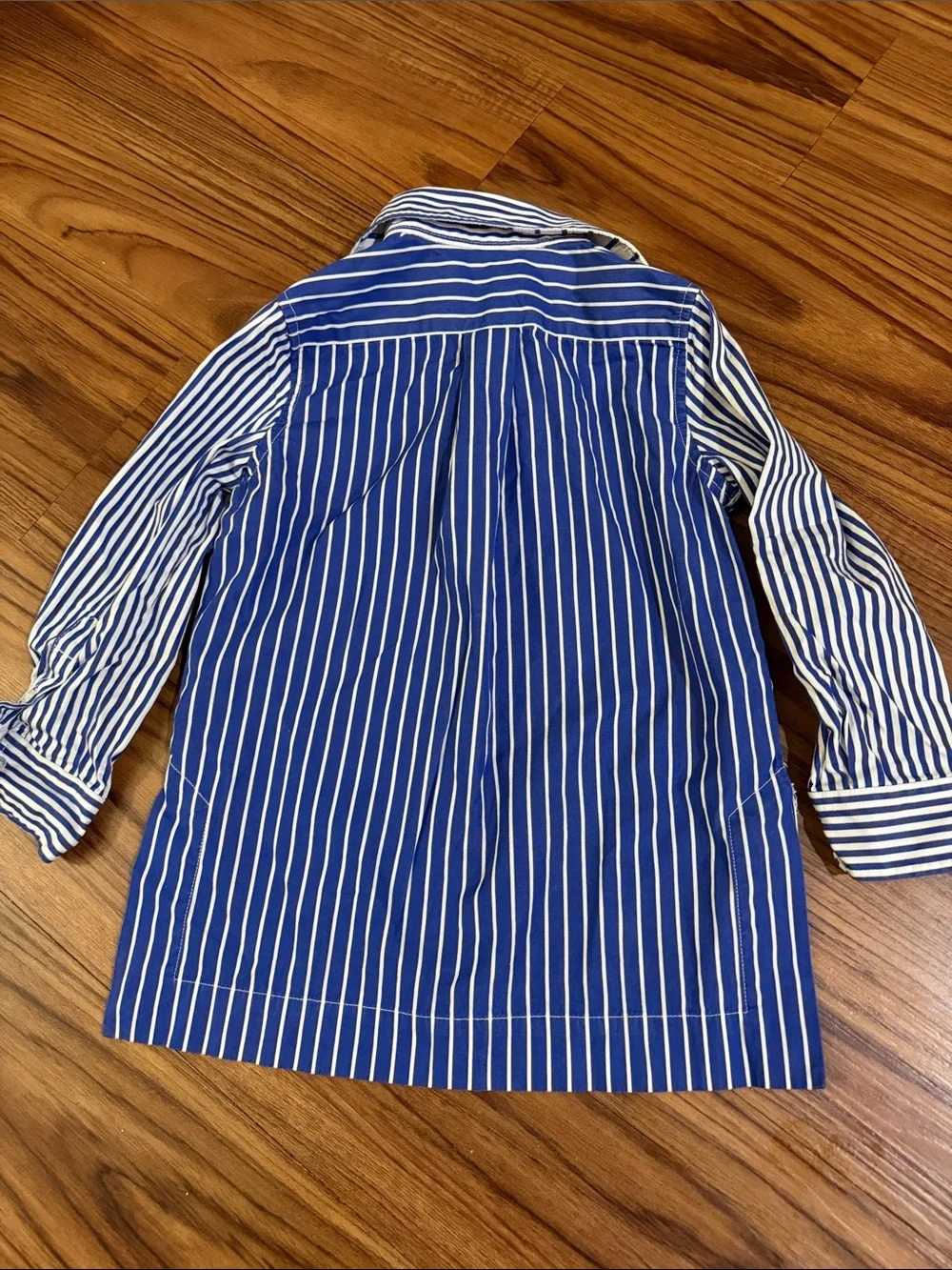 Ralph Lauren Blue and White Striped Button-Down Shirt #202